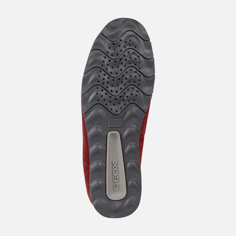 Geox Erkek Loafers Kırmızı - Calarossa - JSX-527036